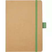 Berk notatnik z papieru z recyklingu, zielony