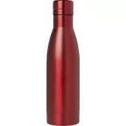 Vasa butelka ze stali nierdzwenej z recyklingu z miedzianą izolacją próżniową o pojemności 500 ml posiadająca certyfikat RCS , czerwony