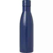 Vasa butelka ze stali nierdzwenej z recyklingu z miedzianą izolacją próżniową o pojemności 500 ml posiadająca certyfikat RCS , niebieski