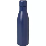 Vasa butelka ze stali nierdzwenej z recyklingu z miedzianą izolacją próżniową o pojemności 500 ml posiadająca certyfikat RCS , niebieski