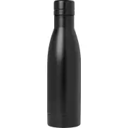 Vasa butelka ze stali nierdzwenej z recyklingu z miedzianą izolacją próżniową o pojemności 500 ml posiadająca certyfikat RCS , czarny