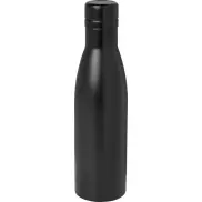 Vasa butelka ze stali nierdzwenej z recyklingu z miedzianą izolacją próżniową o pojemności 500 ml posiadająca certyfikat RCS , czarny