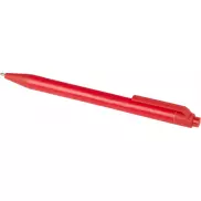 Chartik monochromatyczny długopis z papieru z recyklingu z matowym wykończeniem, czerwony