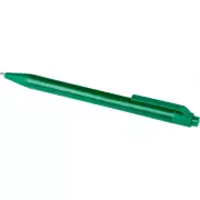 Chartik monochromatyczny długopis z papieru z recyklingu z matowym wykończeniem, zielony