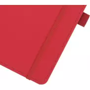 Thalaasa notatnik w twardej oprawie z plastiku pochodzącego z oceanów, czerwony
