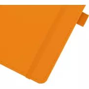 Thalaasa notatnik w twardej oprawie z plastiku pochodzącego z oceanów, pomarańczowy