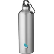 Oregon butelka na wodę o pojemności 770 ml z karabińczykiem wykonana z aluminium z recyklingu z certyfikatem RCS, szary