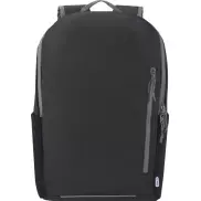 Aqua wodoodporny plecak z recyklingu z certyfikatem GRS na 15-calowego laptopa o pojemności 21 l, czarny
