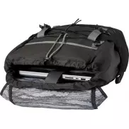 Aqua wodoodporny plecak z recyklingu z certyfikatem GRS na laptopa z ekranem 15,6 cali o pojemności 23 l, czarny