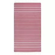 Anna bawełniany ręcznik hammam o gramaturze 150 g/m² i wymiarach 100 x 180 cm, czerwony