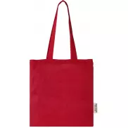 Madras torba na zakupy z bawełny z recyklingu o gramaturze 140 g/m2 i pojemności 7 l, czerwony