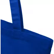 Madras torba na zakupy z bawełny z recyklingu o gramaturze 140 g/m2 i pojemności 7 l, niebieski