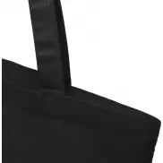 Madras torba na zakupy z bawełny z recyklingu o gramaturze 140 g/m2 i pojemności 7 l, czarny