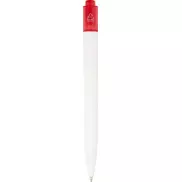 Thalaasa długopis z plastiku pochodzącego z oceanów, czerwony, biały