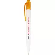 Thalaasa długopis z plastiku pochodzącego z oceanów, pomarańczowy, biały