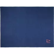 Suzy koc z dzianiny poliestrowej z certyfikatem GRS o wymiarach 150 x 120 cm, niebieski
