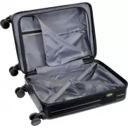 Rover twarda walizka na kółkach z tworzyw sztucznych pochodzących z recyklingu z certyfikatem GRS o wysokości 51 cm i pojemno, czarny