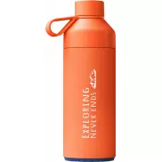 Big Ocean Bottle izolowany próżniowo bidon na wodę o pojemności 1000 ml, pomarańczowy