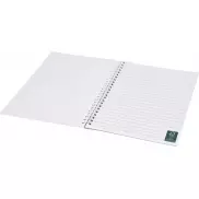Desk-Mate® kołozeszyt A5 z zadrukowaną tylną okładką, 50 pages, biały