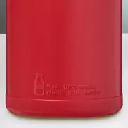Baseline bidon o pojemności 500 ml z wieczkiem zaciskowym z materiałów z recyklingu, czerwony