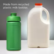 Baseline bidon o pojemności 500 ml z wieczkiem zaciskowym z materiałów z recyklingu, zielony