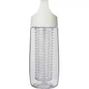HydroFruit bidon o pojemności 700 ml z wieczkiem zaciskowym i możliwością przyrządzania wody smakowej wykonany wykonany z two, biały