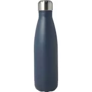 Cove butelka o pojemności 500 ml wykonana ze stali nierdzewnej z recyklingu z miedzianą izolacją próżniową posiadająca certyf, niebieski