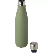 Cove butelka o pojemności 500 ml wykonana ze stali nierdzewnej z recyklingu z miedzianą izolacją próżniową posiadająca certyf, zielony