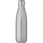 Cove butelka o pojemności 500 ml wykonana ze stali nierdzewnej z recyklingu z miedzianą izolacją próżniową posiadająca certyf, szary