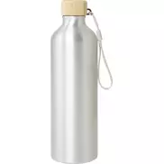 Malpeza butelka na wodę o pojemności 770 ml wykonana z aluminium pochodzącego z recyklingu z certyfikatem RCS, szary