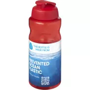 H2O Active® Eco Big Base bidon z wieczkiem zaciskowym o pojemności 1 litra, czerwony