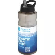 H2O Active® Eco Big Base bidon o pojemności 1 litra z wieczkiem z dzióbkiem, szary, czarny