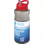 H2O Active® Eco Big Base bidon o pojemności 1 litra z wieczkiem z dzióbkiem, szary, czerwony