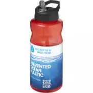 H2O Active® Eco Big Base bidon o pojemności 1 litra z wieczkiem z dzióbkiem, czerwony, czarny
