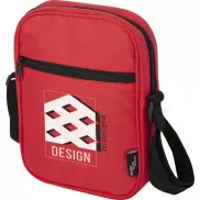 Byron torba na ramię o pojemności 2 l wykonana z materiałów z recyklingu z certyfikatem GRS, czerwony