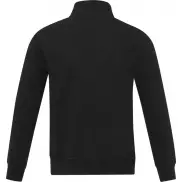 Galena bluza unisex z recyklingu z zamkiem błyskawicznym na całej długości, s, czarny
