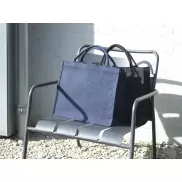 Page torba na zakupy z materiału z recyklingu o gramaturze 500 g/m², niebieski