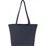 Weekender torba na zakupy z materiału z recyklingu o gramaturze 500 g/m², niebieski