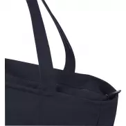 Weekender torba na zakupy z materiału z recyklingu o gramaturze 500 g/m², niebieski