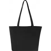 Weekender torba na zakupy z materiału z recyklingu o gramaturze 500 g/m², czarny