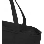 Weekender torba na zakupy z materiału z recyklingu o gramaturze 500 g/m², czarny