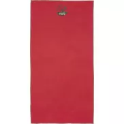 Pieter niezwykle lekki i szybko schnący ręcznik o wymiarach 50x100 cm z certyfikatem GRS, czerwony