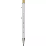 Cyrus długopis z aluminium z recyklingu, biały