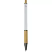 Darius długopis z aluminium z recyklingu, biały