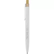 Nooshin długopis z aluminium z recyklingu, biały