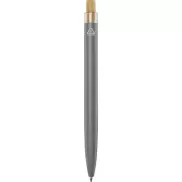 Nooshin długopis z aluminium z recyklingu, szary