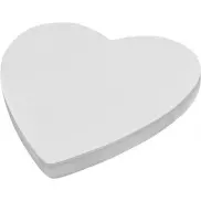 Sticky-Mate® karteczki samoprzylepne z materiałów z recyklingu w kształcie serca, biały