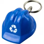 Kolt brelok do kluczy z materiałów z recyklingu w kształcie kasku, niebieski