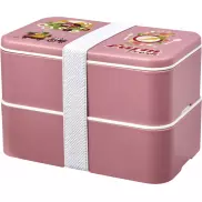 MIYO Renew dwuczęściowy lunchbox, różowy, biały