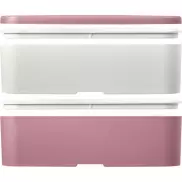 MIYO Renew dwuczęściowy lunchbox, różowy, biały, biały